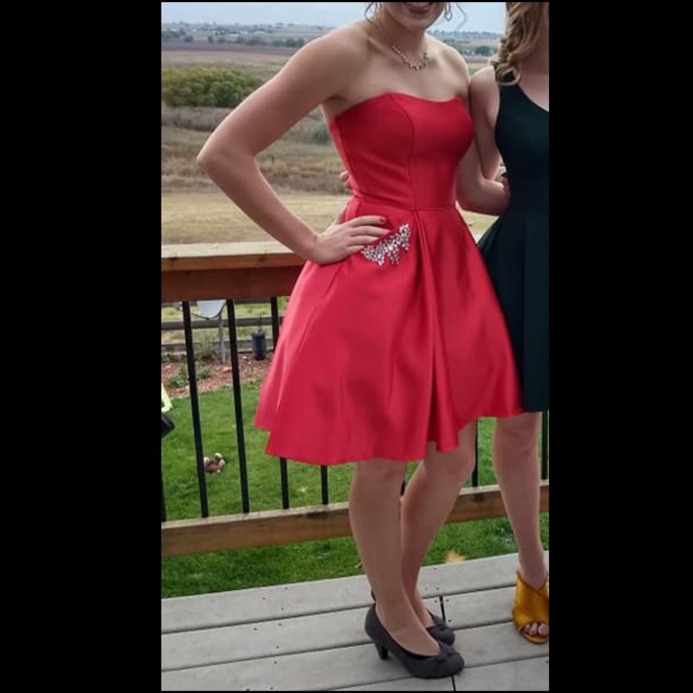Macy’s red dress
